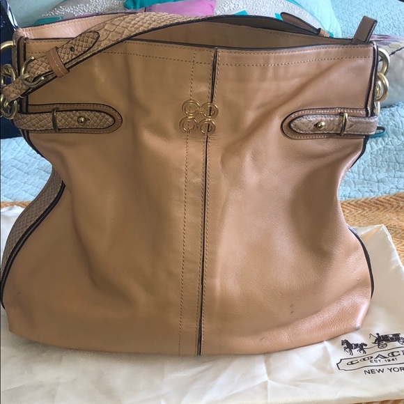 COACH Leather Hobo Shoulder Bag - Picture 2 of 6